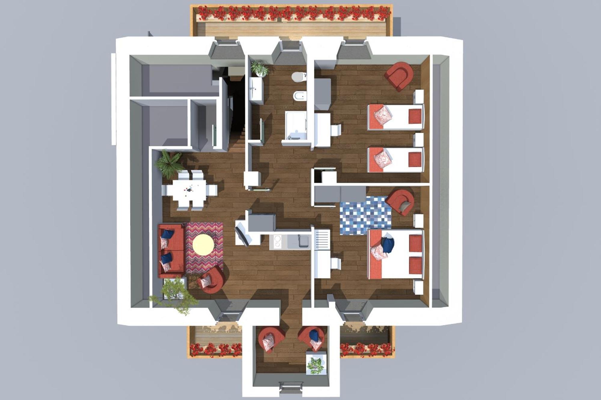 Residence Cavanis Wellness & Spa Sappada Rom bilde